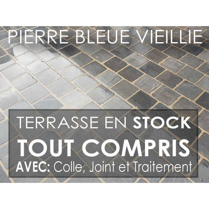 PACK Terrasse Pierre Bleue TOUT COMPRIS