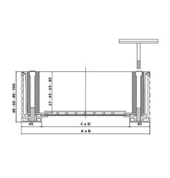 Couvercle à carreler étanche EUROMASTER B125 - L&S