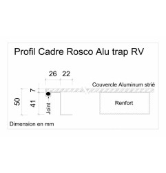 Telaio in acciaio zincato e copertura in alluminio a tenuta stagna - Alutrap RV - ROSCO