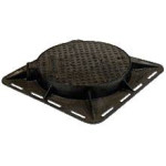 Крышка дороги чугуна на Hinge D400 Крышка дороги чугуна на Hinge D400