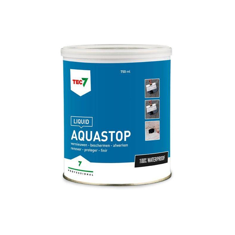 Aquastop Liquid - Para superfícies de vedação simples - Tec7 Aquastop Liquid - Para superfícies de vedação simples - Tec7