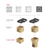 Europoint - Cadre design réversible en inox - ACO