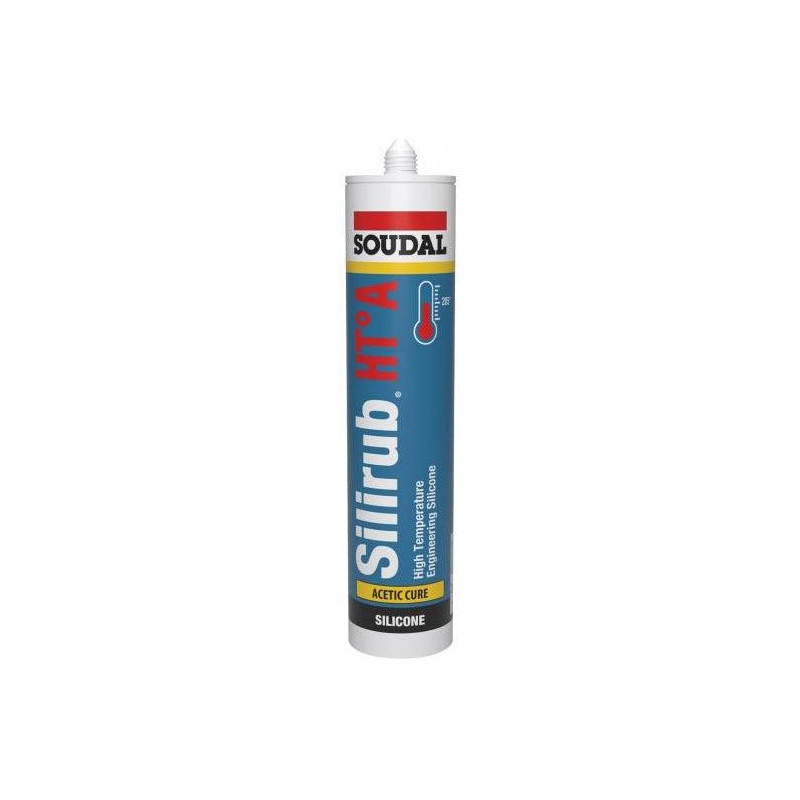 Silirub HT ° - A - Sigillante siliconico acetico resistente al calore - Soudal