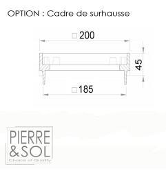 Siphon de cave - Grille à fentes en fonte - Classe L 15kN - ACO