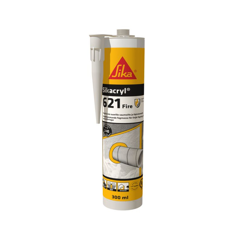Sikacryl-621 Fire - Mastic acrylique classé au feu - Sika Sikacryl-621 Fire - Mastic acrylique classé au feu - Sika