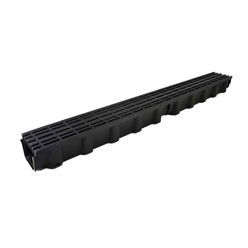 Polypropylene drainage channel - 100 x 11 x 8 cm