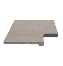 Vietnam Blue Stone coping - Sandblasted - Dropout - Softened straight edge