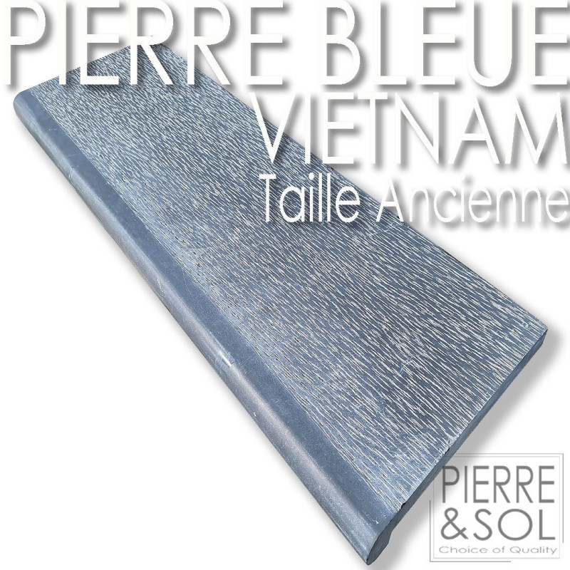 Колпачок Vietnam Blue Stone - старый вырез - выпадение - закругленные края на 180 ° смягчены