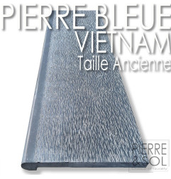 Колпачок Vietnam Blue Stone - старый вырез - выпадение - закругленные края на 180 ° смягчены