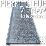 Колпачок Vietnam Blue Stone - старый вырез - выпадение - закругленные края на 180 ° смягчены