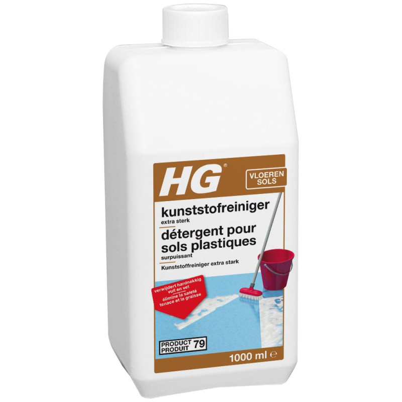 Limpiador de suelos de plástico resistente 1 L - n°79 - HG Limpiador de suelos de plástico resistente 1 L - n°79 - HG