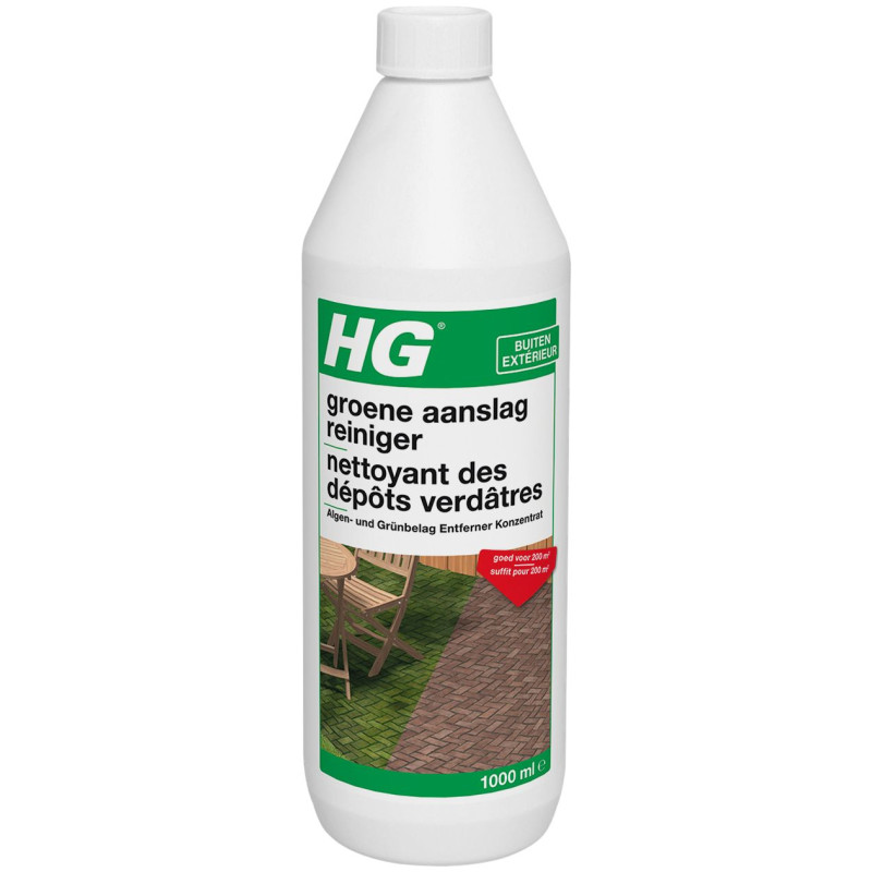 Cleaner klaar voor gebruik - HG groenachtig deposito 's Cleaner klaar voor gebruik - HG groenachtig deposito 's