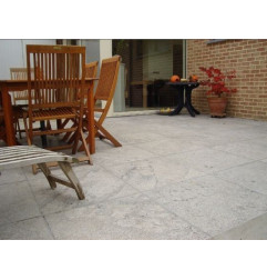 Blue stone terrace of China - Bush-hammered