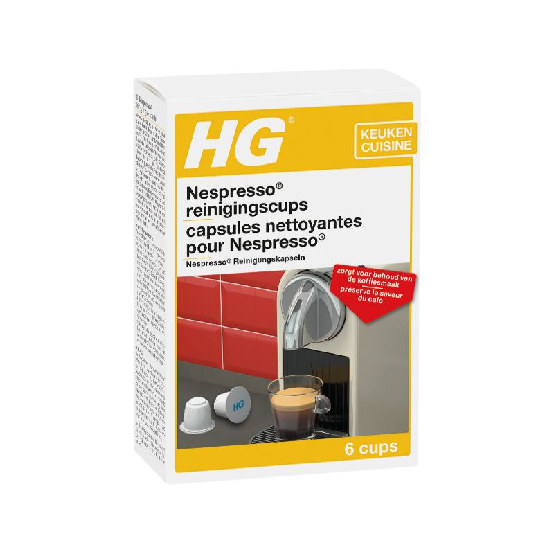 Capsules nettoyantes machines Nespresso - HG