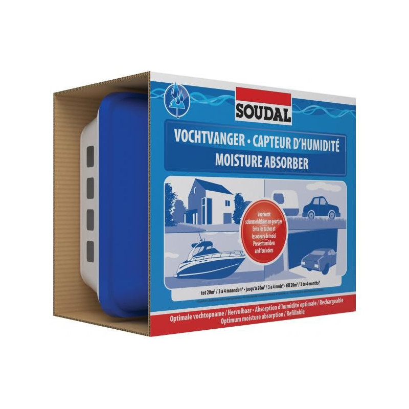 Sensor de umidade - contra mofo e odores - Soudal