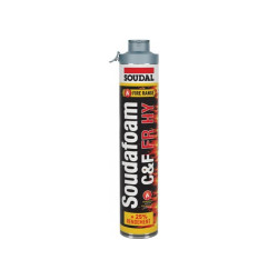 Soudafoam FR HY Click & Fix - Mousse PU pistolable coupe-feu EC 1 PLUS - Soudal