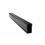 Canal estreito de alumínio preto de 6,5 cm - StarDrain ECO