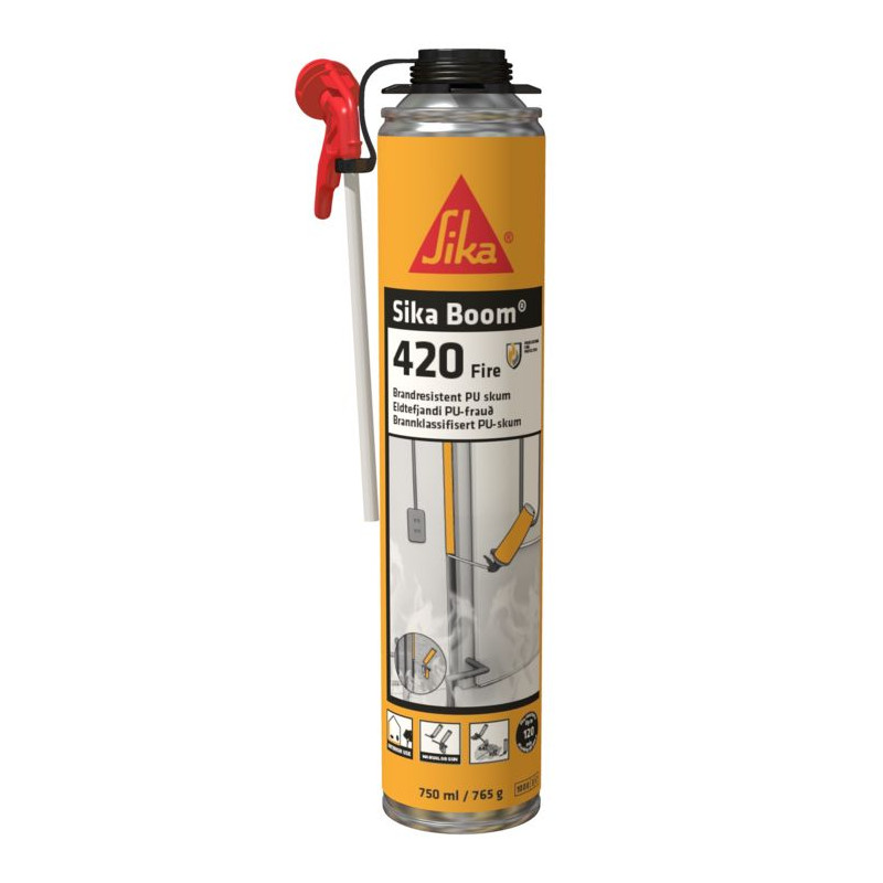 Sika Boom-420 Fire - Огнестойкая расширяющаяся полиуретановая пена EC 1 PLUS - Sika