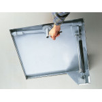 Tileable cover in galvanized steel - Assisted opening and locking - B 125 kN - HAGO