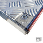 Sportello d'accesso in acciaio zincato grecato - Apertura assistita - 15 kN - HAGO