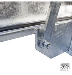 Sportello d'accesso in acciaio zincato grecato - Apertura assistita - 15 kN - HAGO