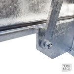 Sportello d'accesso in acciaio zincato grecato - Apertura assistita - 15 kN - HAGO