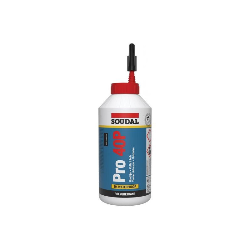 PRO 40P - Водостойкий полиуретановый клей для дерева - Soudal PRO 40P - Водостойкий полиуретановый клей для дерева - Soudal