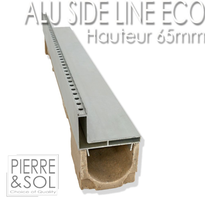 Caniveau à fente en aluminium - Side Line EURO - L&S