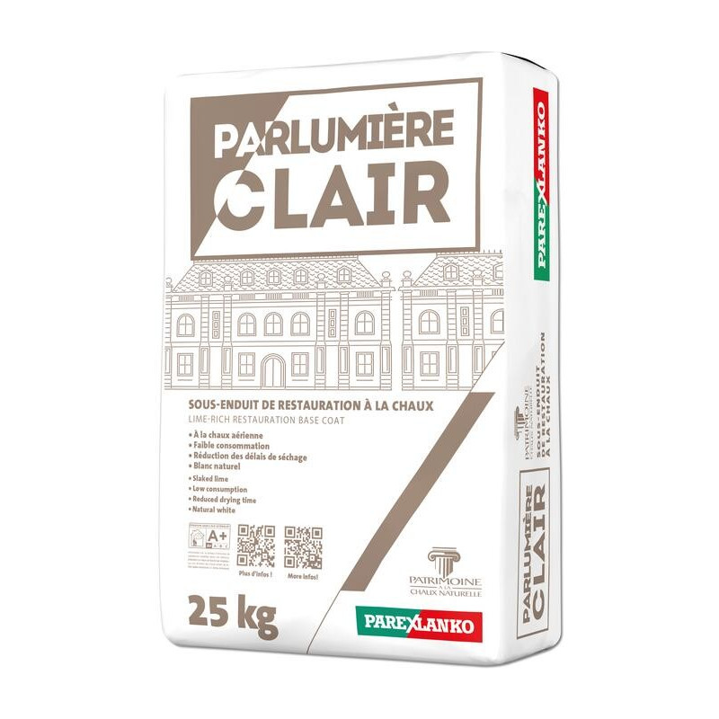 Parlumière Clair - Sottofondo da restauro in calce bianca - Parexlanko Parlumière Clair - Sottofondo da restauro in calce bianca - Parexlanko