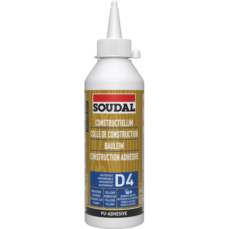 66A - Adesivo de madeira de PU impermeável D4 - Soudal