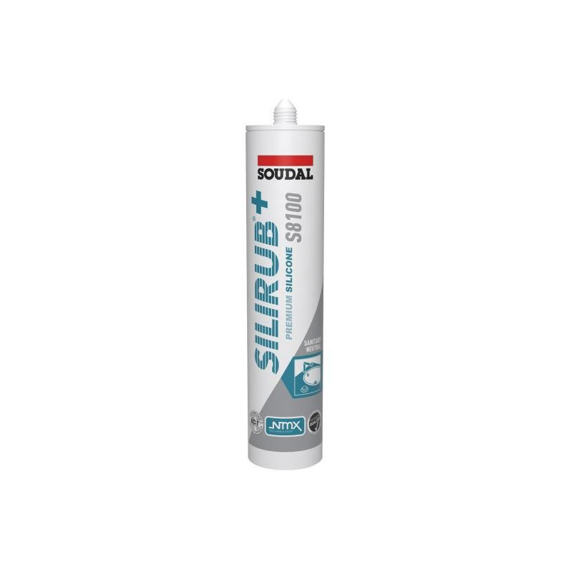 Silirub+ S8100 - Sigillante siliconico sanitario neutro EC 1 PLUS - Soudal