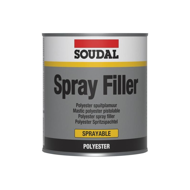 Spray filler - Sprühbare Spachtelmasse für Karosseriearbeiten - Soudal Spray filler - Sprühbare Spachtelmasse für Karosseriearbeiten - Soudal