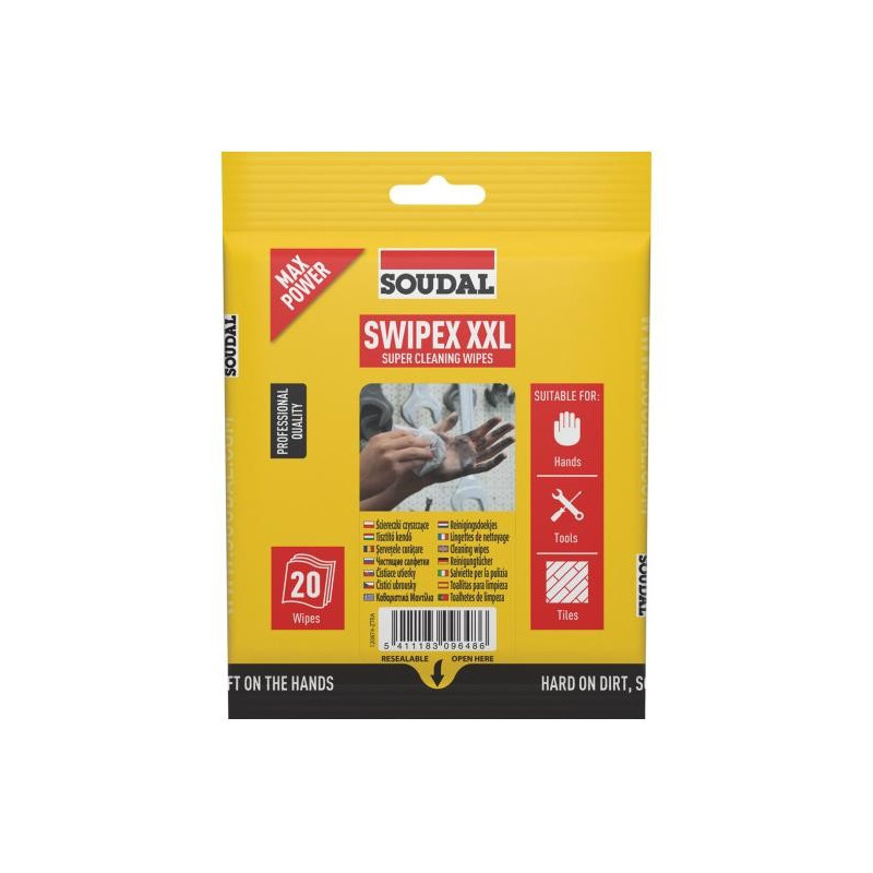 Swipex Wipes - 清洁湿巾 - Soudal