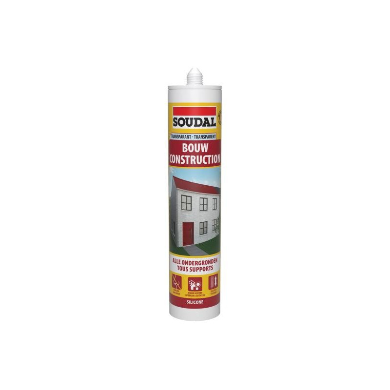 Construcción - Sellador de silicona neutra para la construcción - Soudal Construcción - Sellador de silicona neutra para la construcción - Soudal