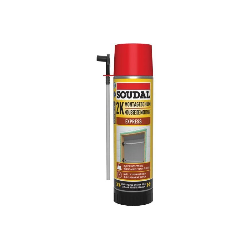 Espuma de montagem expressa 2K - Espuma PU manual - Soudal