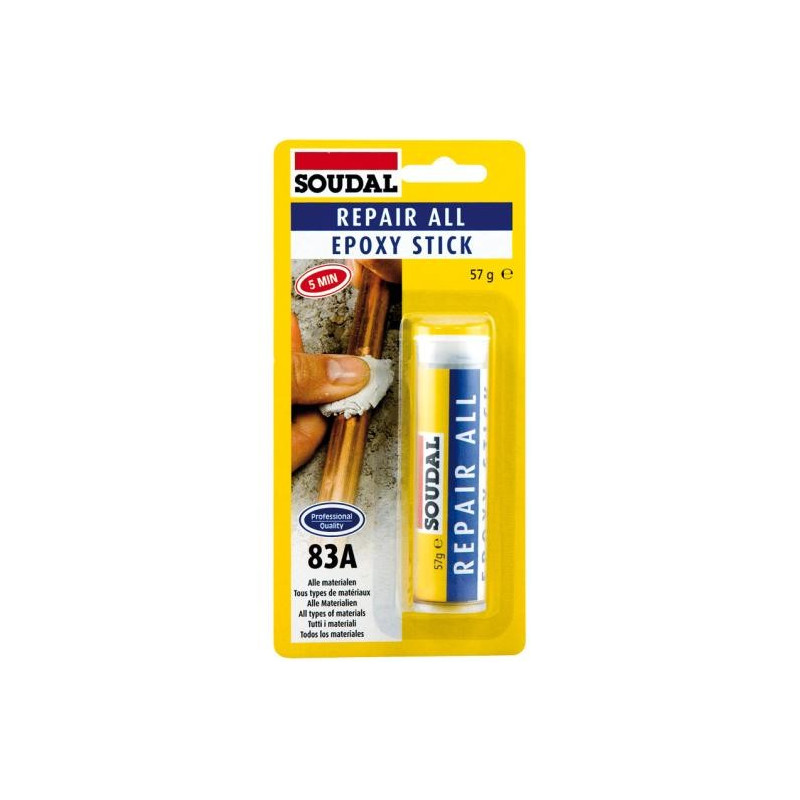 83A - Herstelbare epoxystick - Lijm op basis van epoxyhars - Soudal