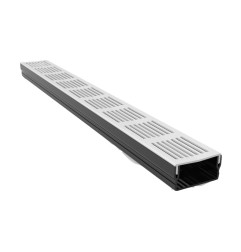 5 cm flat aluminum drain - AquaDrain - FLAT - LINE ECO