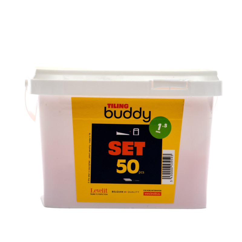 Tiling Buddy - Полный набор клиньев и зажимов 5-15 мм - Levelit