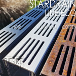 Трап XXS MINI L 6,5 см, стальная решетка Corten - StarDrain - LINE ECO