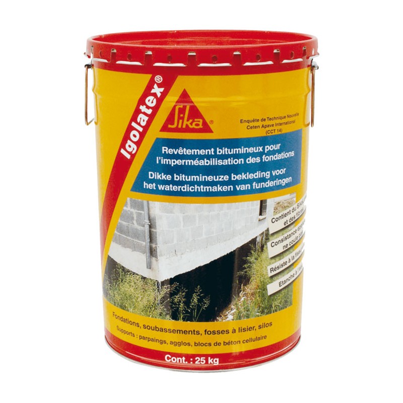 Igolatex - Rivestimento bituminoso per fondazioni - Sika Igolatex - Rivestimento bituminoso per fondazioni - Sika