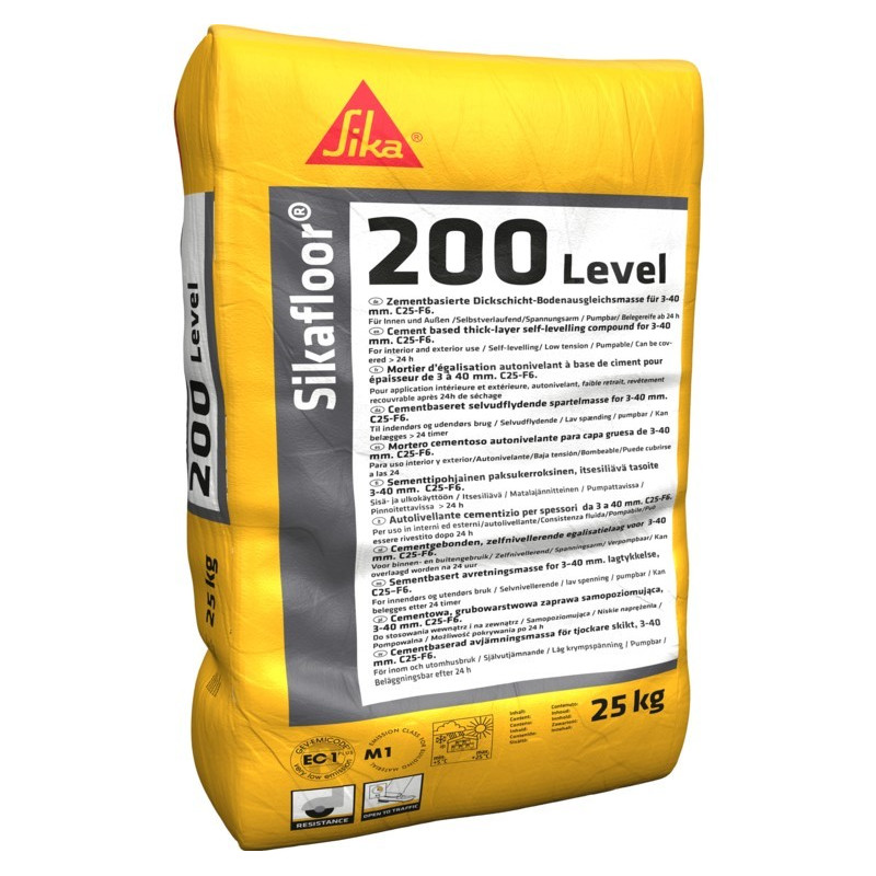 SikaFloor-200 Level - Masse d'égalisation - 3 à 40 mm EC 1 PLUS - Sika SikaFloor-200 Level - Masse d'égalisation - 3 à 40 mm EC 1 PLUS - Sika
