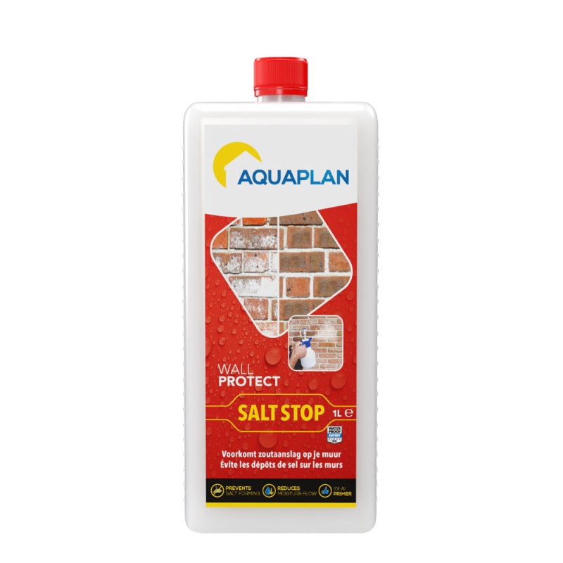 Wall Protect Salt Stop - Voorkomt zoutafzetting op uw muur - Aquaplan Wall Protect Salt Stop - Voorkomt zoutafzetting op uw muur - Aquaplan