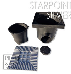 StarPoint ALU - Avaloir avec grille aluminium - 200/200 mm - LINE ECO