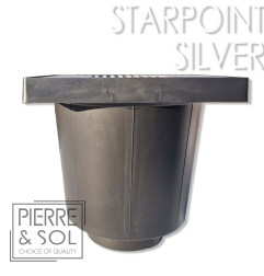 StarPoint ALU - Desagüe con rejilla de aluminio - 200/200 mm - LINE ECO