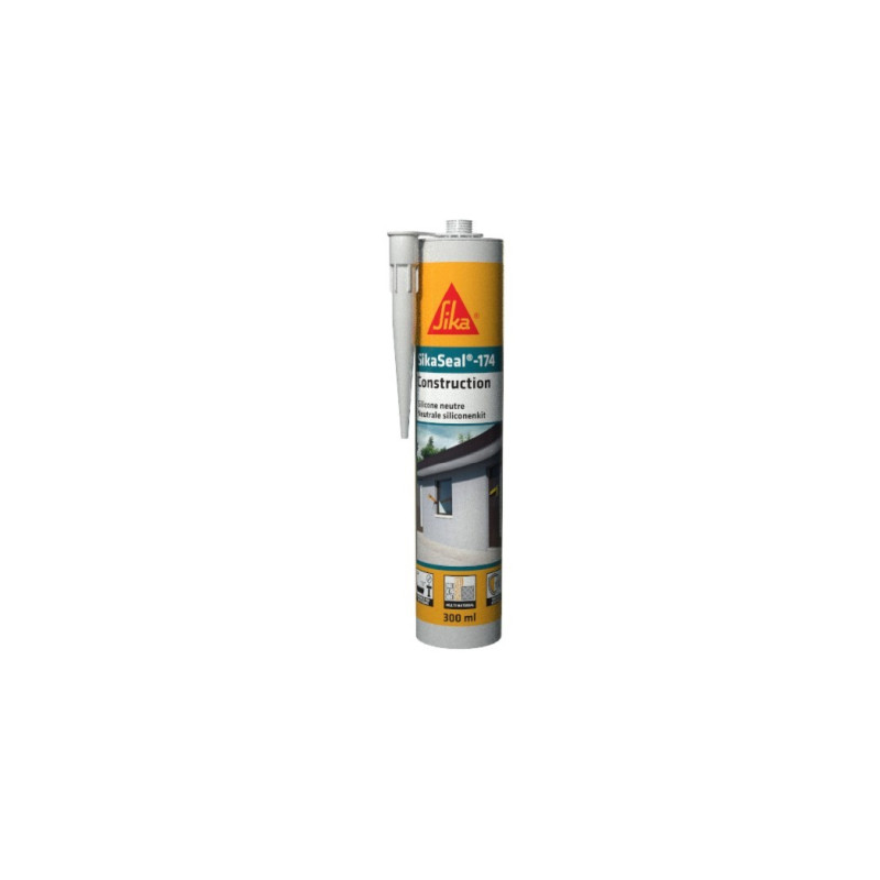SikaSeal-174 - Нейтральный силиконовый герметик для окон и дверей EC 1 PLUS - Sika