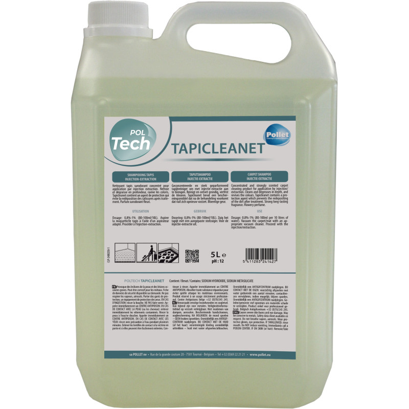 PolTech Tapicleanet - Shampoo ad iniezione-estrazione - Pollet PolTech Tapicleanet - Shampoo ad iniezione-estrazione - Pollet