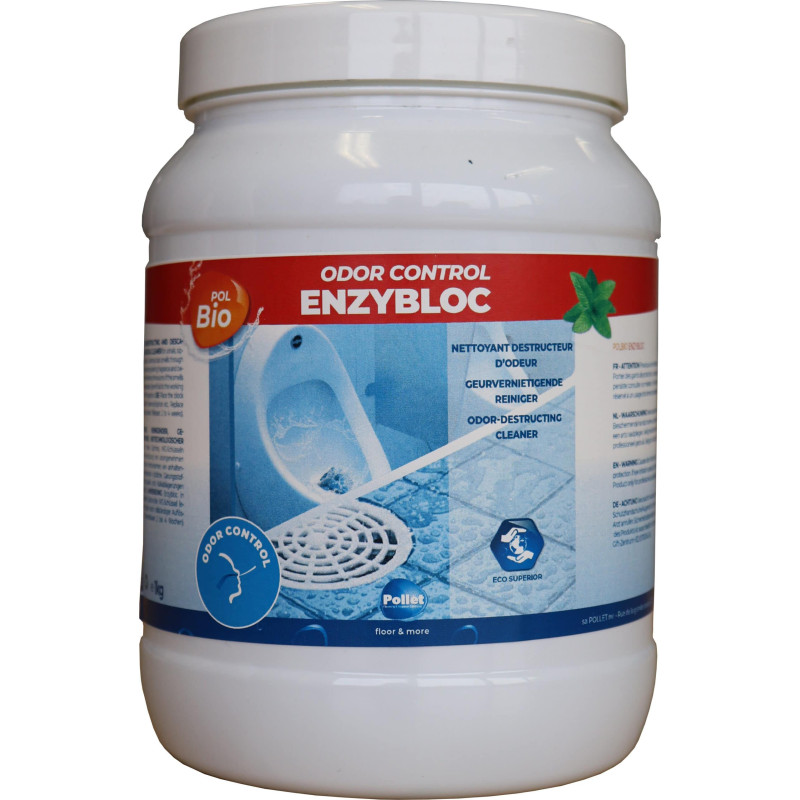 PolBio Odor Control Enzybloc - Биотехнологический очиститель от накипи для писсуаров и труб - Pollet