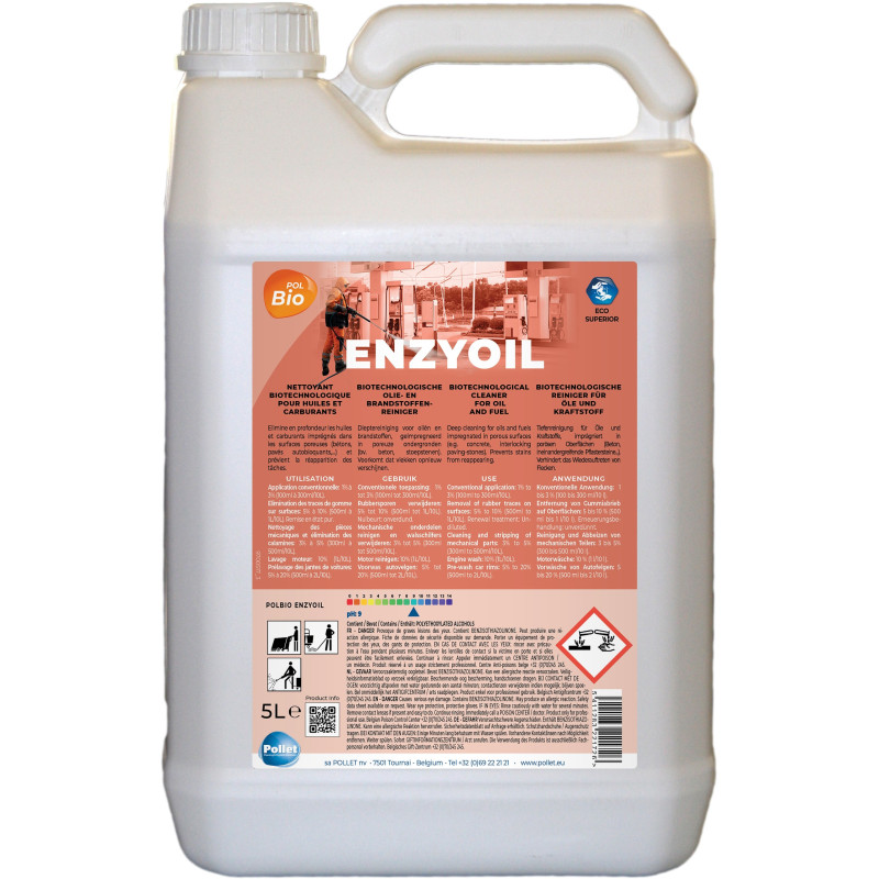PolBio Enzyoil - Limpador de óleo e hidrocarbonetos - Pollet PolBio Enzyoil - Limpador de óleo e hidrocarbonetos - Pollet