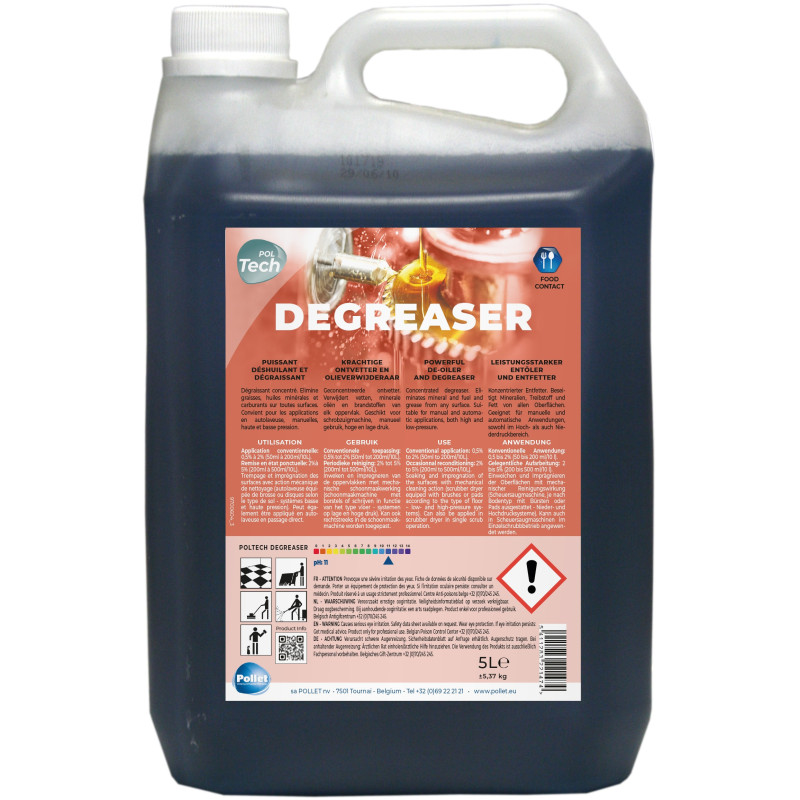 PolTech Degreaser - средство для удаления масел и жиров - Pollet