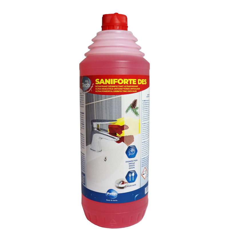 PolTech Saniforte DES - Gel détartrant désinfectant - Pollet PolTech Saniforte DES - Gel détartrant désinfectant - Pollet